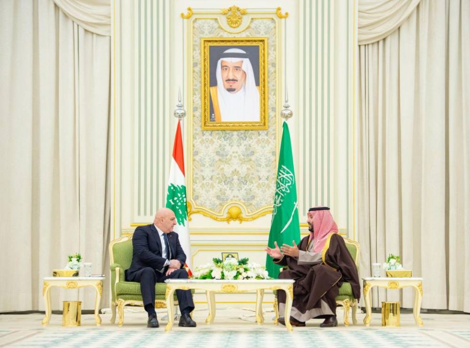الرئيس عون : لبنان يقدر جهود ولي العهد السعودي لدعم الاستقرار في المنطقة